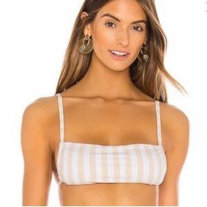 WeWoreWhat Leigh Top in Nude Stripe size Medium